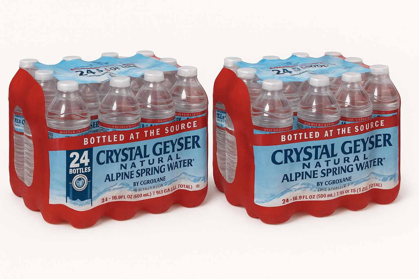 48 Crystal Geyser Water Bottles "Premium Plan" (Two 24 Packs)