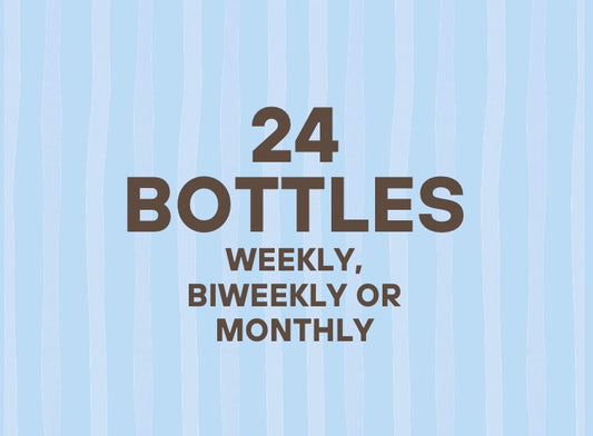 24 Crystal Geyser Water Bottles "Basic Plan"
